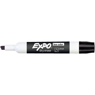 Dry Erase Marker Chisel Tip - Black
